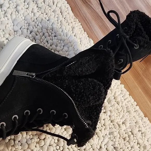 J/SLIDES TORRIE BLACK PLATFORM WATER-RESISTANT WOMEN'S SIZE 8.5 NWOB