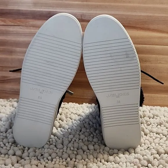 J/SLIDES TORRIE BLACK PLATFORM WATER-RESISTANT WOMEN'S SIZE 8.5 NWOB