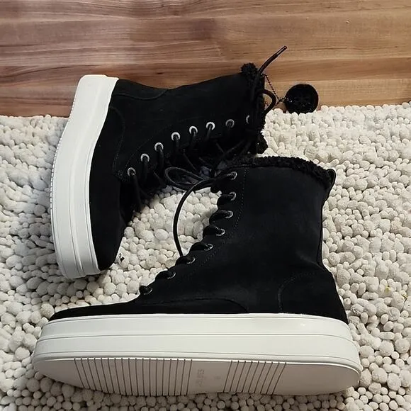 J/SLIDES TORRIE BLACK PLATFORM WATER-RESISTANT WOMEN'S SIZE 8.5 NWOB