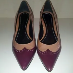 Juan Antonio Lopez Wingtip Spectator Leather heels