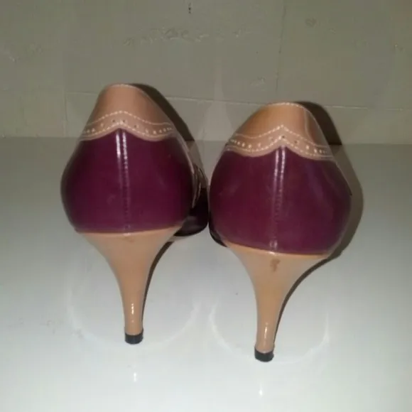 Juan Antonio Lopez Wingtip Spectator Leather heels