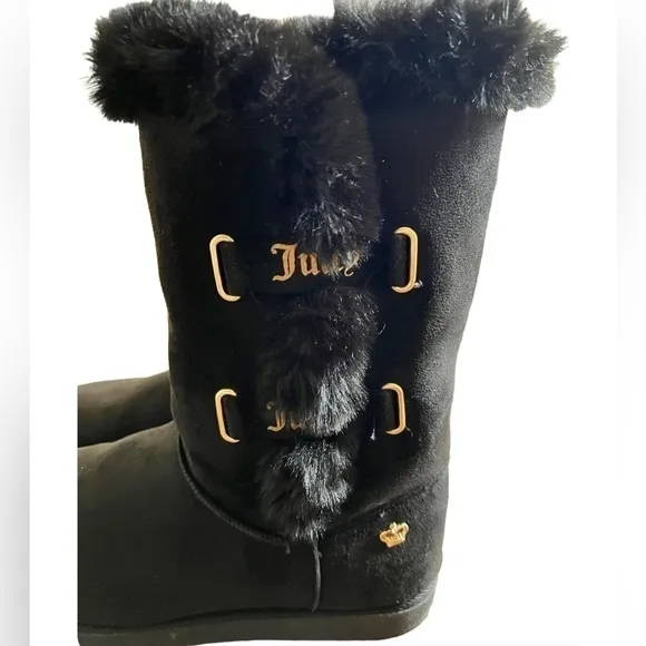 JUICY COUTURE Women's Koded Faux Fur Winter Boots Size 9. NWT