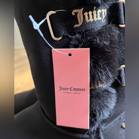 JUICY COUTURE Women's Koded Faux Fur Winter Boots Size 9. NWT