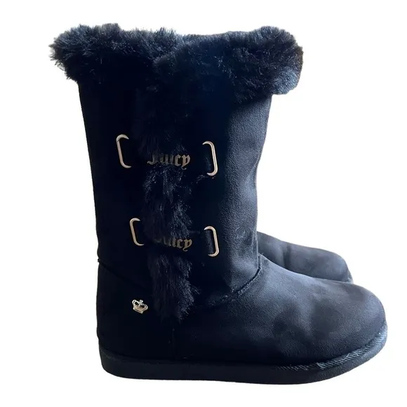 JUICY COUTURE Women's Koded Faux Fur Winter Boots Size 9. NWT