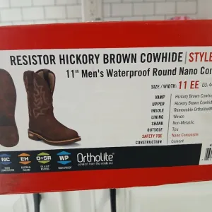 Justin Boots Dark Brown Leather Western Boots