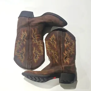 JUSTIN Brown Western Boots Size 11D Mens