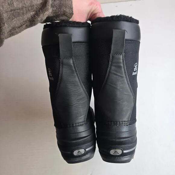 Kamik Surfin Kids Boots Size 7/EU39/Womens 8 Black Snow Winter Boots Waterproof