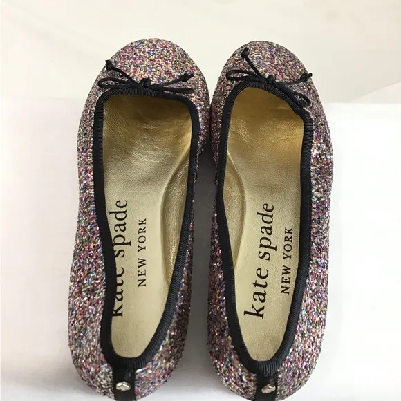 kate spade Glitter Honey Ballet Flat Shoes Size 8.5