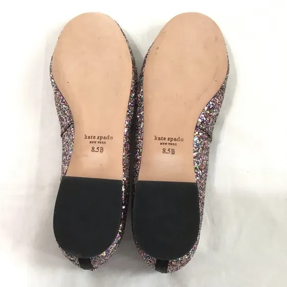 kate spade Glitter Honey Ballet Flat Shoes Size 8.5