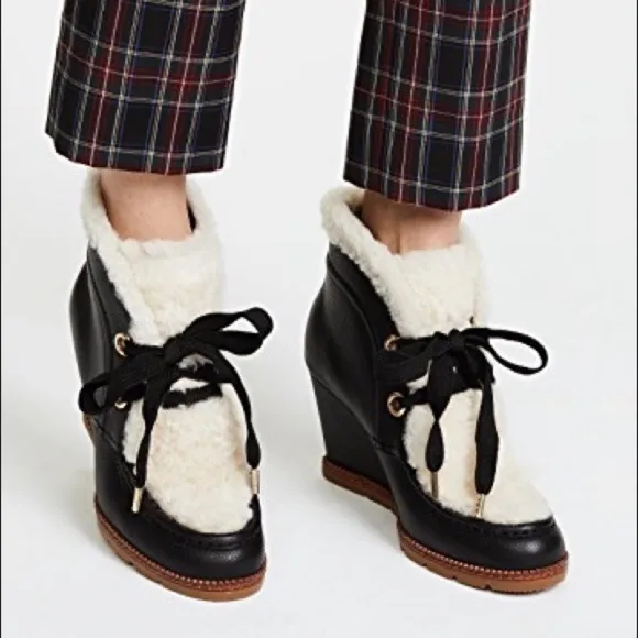 Kate Spade NY Sandy Wedge Shearling Bootie