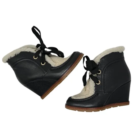 Kate Spade NY Sandy Wedge Shearling Bootie