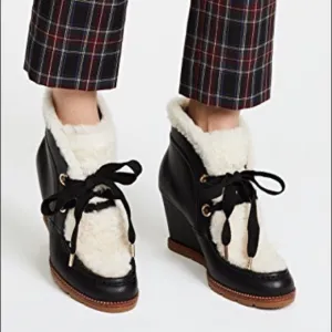 Kate Spade NY Sandy Wedge Shearling Bootie