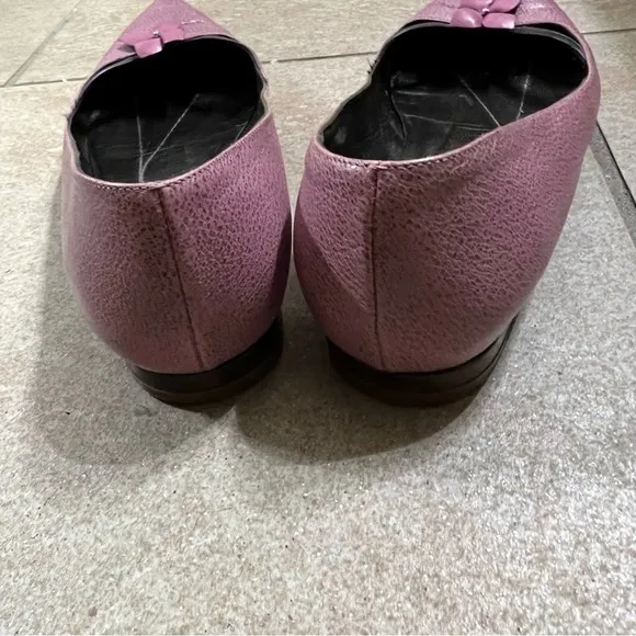 Kate, spade, pink leather flat shoes, size 7B