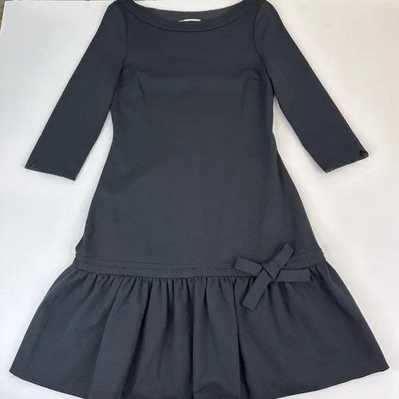 Kate Spade Women's NWT Black Arlen All Aboard Drop Waist Designer Dress 2/C31