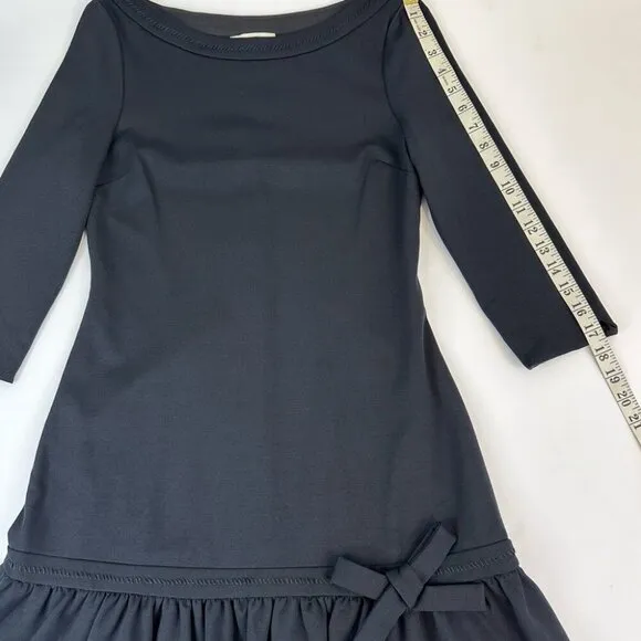 Kate Spade Women's NWT Black Arlen All Aboard Drop Waist Designer Dress 2/C31