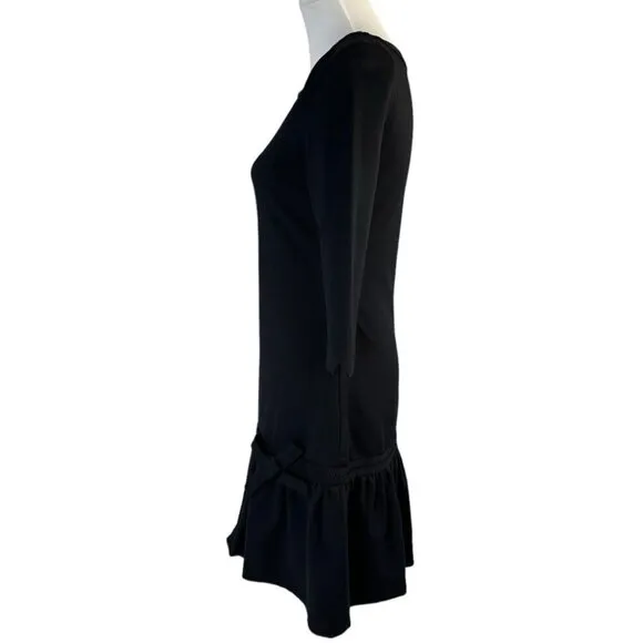 Kate Spade Women's NWT Black Arlen All Aboard Drop Waist Designer Dress 2/C31