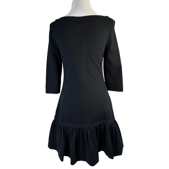 Kate Spade Women's NWT Black Arlen All Aboard Drop Waist Designer Dress 2/C31