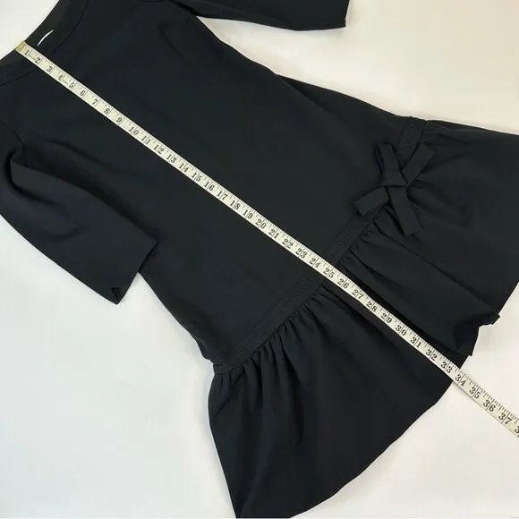 Kate Spade Women's NWT Black Arlen All Aboard Drop Waist Designer Dress 2/C31