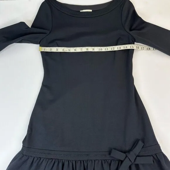Kate Spade Women's NWT Black Arlen All Aboard Drop Waist Designer Dress 2/C31