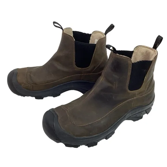 Keen Anchorage lll Chelsea Leather Waterproof Insulated Boots Brown
