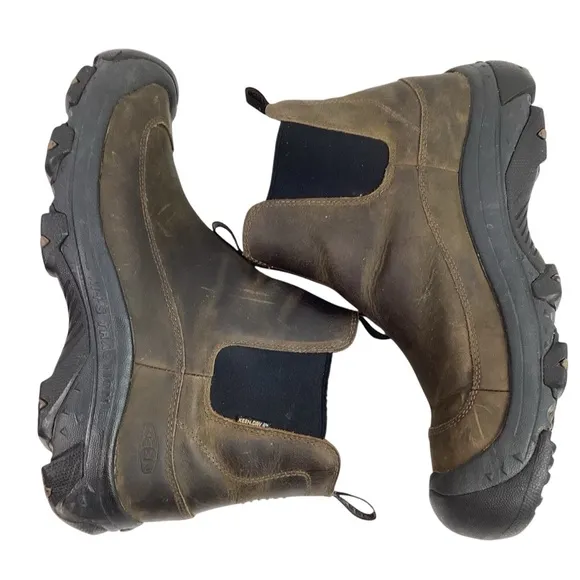 Keen Anchorage lll Chelsea Leather Waterproof Insulated Boots Brown