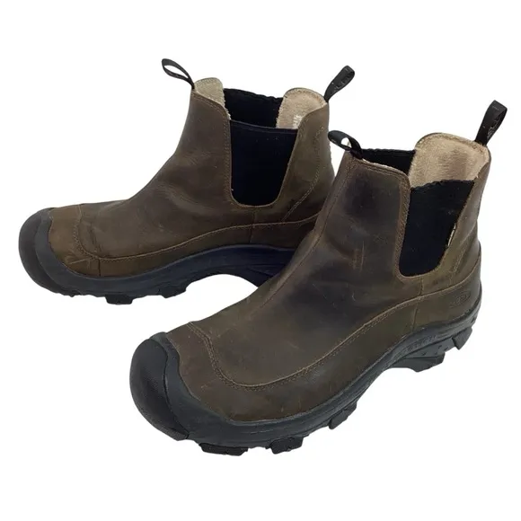 Keen Anchorage lll Chelsea Leather Waterproof Insulated Boots Brown