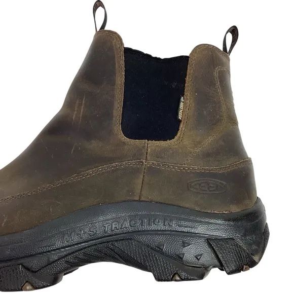 Keen Anchorage lll Chelsea Leather Waterproof Insulated Boots Brown