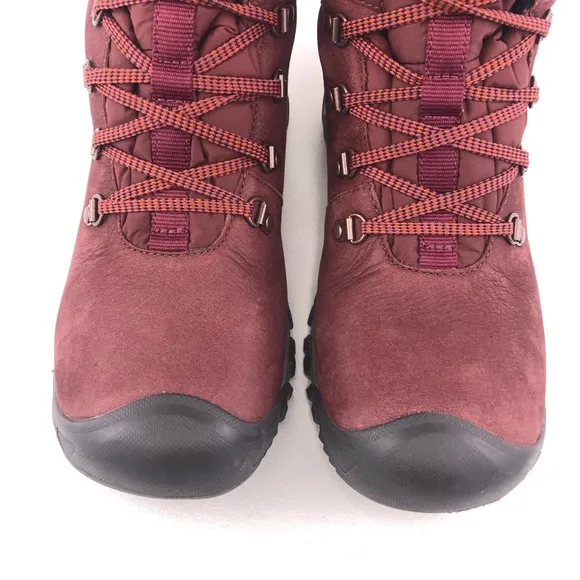 KEEN Greta Waterproof Leather Winter Boots 9.5