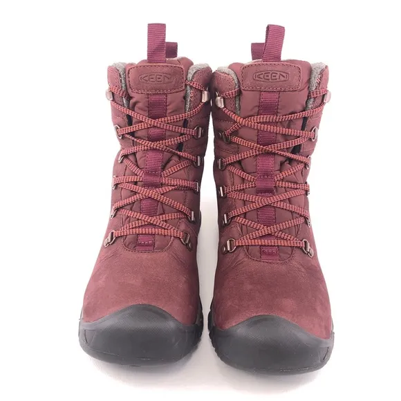 KEEN Greta Waterproof Leather Winter Boots 9.5