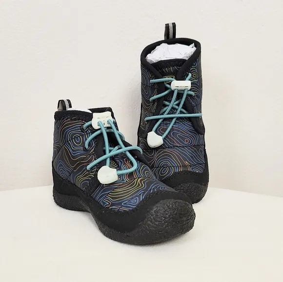 Keen Little Kid's Howser II Waterproof Chukka Boots 9 Winter Rain Boy Black Reef