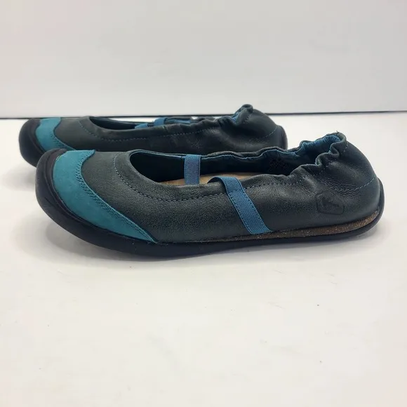 Keen Mary Jane Leather Blue Colorblock Strap Outdoor Slip On Shoes Women's Sz 8