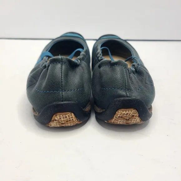 Keen Mary Jane Leather Blue Colorblock Strap Outdoor Slip On Shoes Women's Sz 8