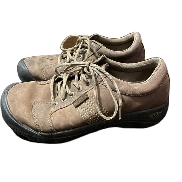 Keen Men’s Lace Up Suede Hiking Walking Outdoor Shoes Low Cut Brown Sz 11.5