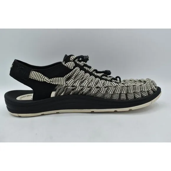 Keen Mens Size 11 Uneek Flat Cord Black Birch Sneakers Sandals Shoes