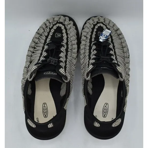 Keen Mens Size 11 Uneek Flat Cord Black Birch Sneakers Sandals Shoes