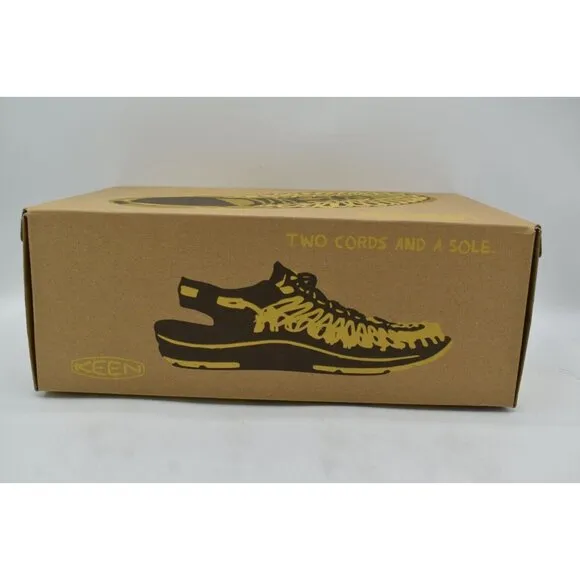 Keen Mens Size 11 Uneek Flat Cord Black Birch Sneakers Sandals Shoes