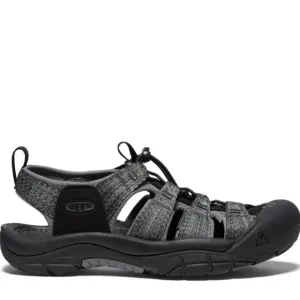 KEEN Newport H2 men’s water shoes, black and steel gray. Size 7.5
