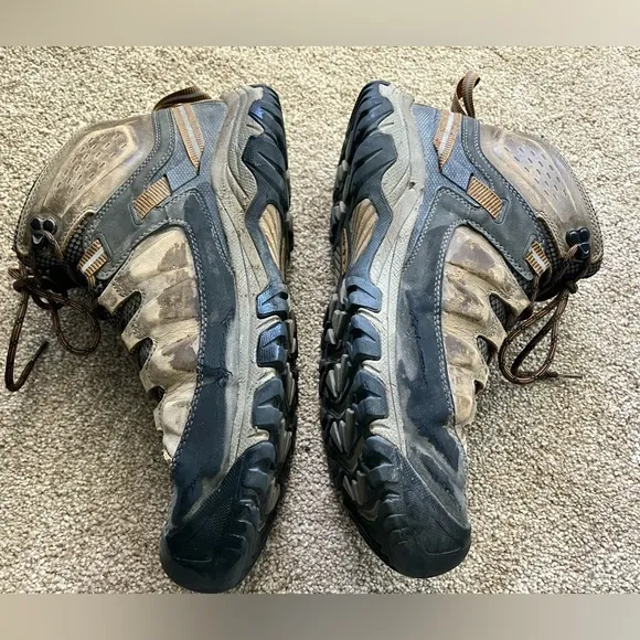 Keen Tan Black Lace Up Ankle Work Boots US Size 11