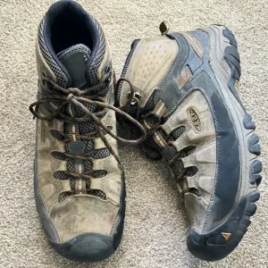 Keen Tan Black Lace Up Ankle Work Boots US Size 11