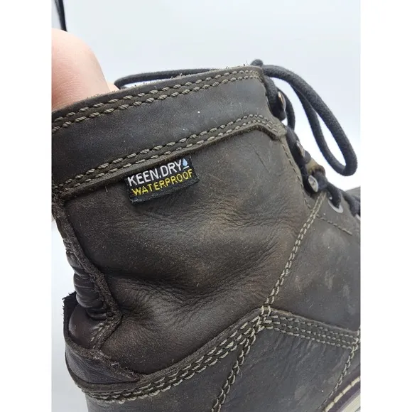 Keen Utility San Jose Men's 6&quot; Soft Toed Work Boots 9 D Brown Leather