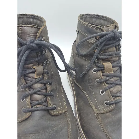 Keen Utility San Jose Men's 6&quot; Soft Toed Work Boots 9 D Brown Leather