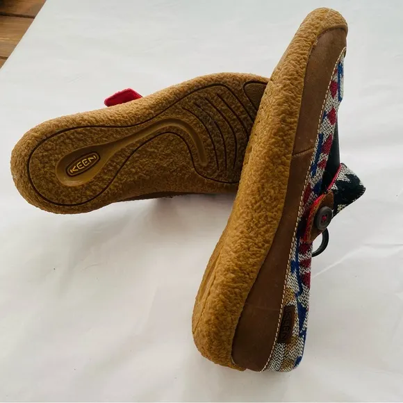 KEEN Women's Harvest MJ Button Mary Jane Southwestern Aztec Outdoor Shoes Sz 7