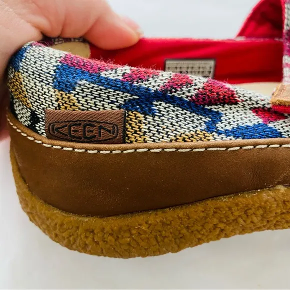 KEEN Women's Harvest MJ Button Mary Jane Southwestern Aztec Outdoor Shoes Sz 7