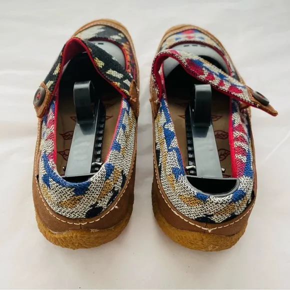 KEEN Women's Harvest MJ Button Mary Jane Southwestern Aztec Outdoor Shoes Sz 7