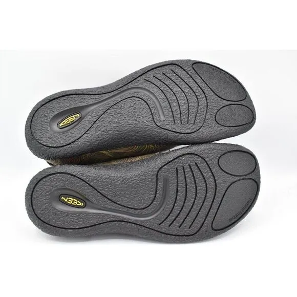 Keen Mens Size 8 Howser III Slide Black Olive Curry Slip On Shoes