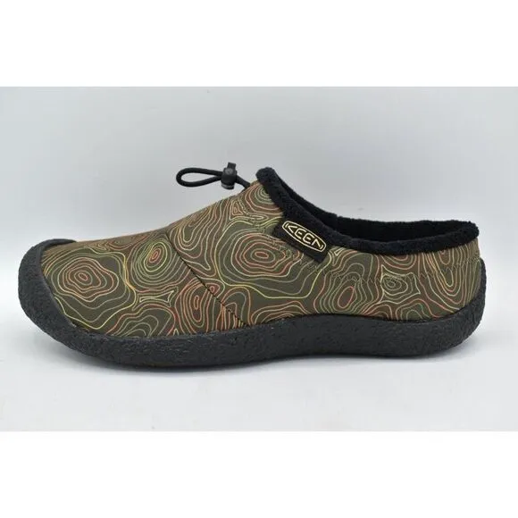 Keen Mens Size 8 Howser III Slide Black Olive Curry Slip On Shoes