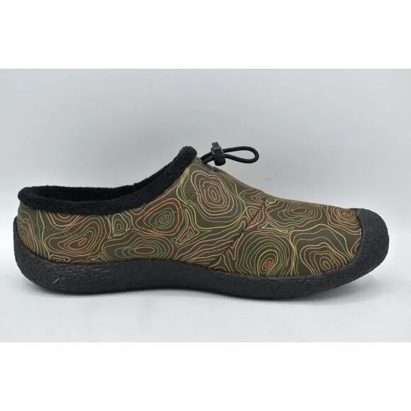 Keen Mens Size 8 Howser III Slide Black Olive Curry Slip On Shoes