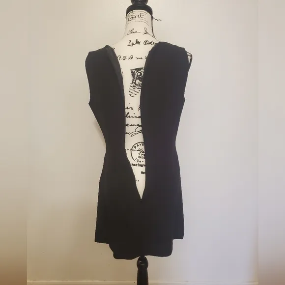Kenmar | Black Vintage Drop Waist Flapper Style Sleeveless Mini Dress - Size: 8