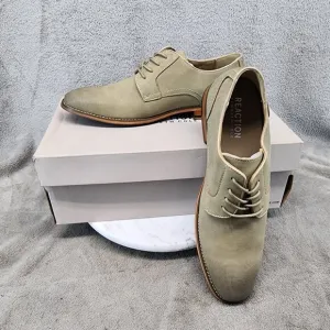 Kenneth Cole Shoes Mens Size 8 Reaction Curtis Buck Taupe Lace Up *NWT*