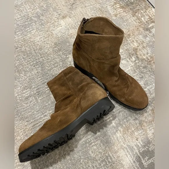 Kentia Brown Suede Boots Women’s EU Size 39 or US 8.5 Made in Italy RARE